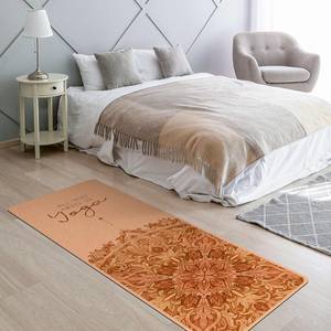 Tapis de yoga All you need is Yoga Face supérieure : liège<br>Face inférieure : caoutchouc naturel - Orange