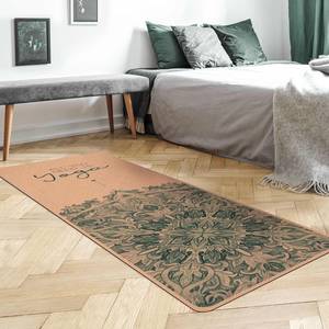 Tapis de yoga All you need is Yoga Face supérieure : liège<br>Face inférieure : caoutchouc naturel - Bleu