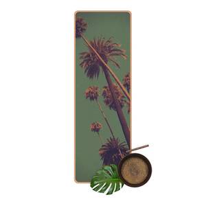 Tapis de yoga Plantes tropicales Face supérieure : liège<br>Face inférieure : caoutchouc naturel