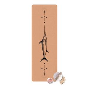 Läufer/Yogamatte Schwertfisch Oberfläche: Kork / Unterseite: Naturkautschuk - Schwarz