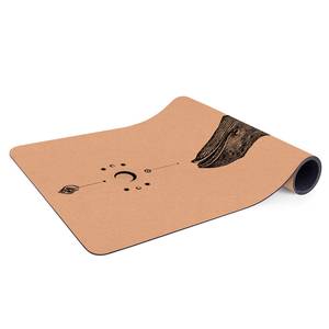 Läufer/Yogamatte Buckelwal Oberfläche: Kork / Unterseite: Naturkautschuk - Schwarz