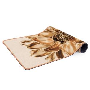 Läufer/Yogamatte Blume I Oberfläche: Kork / Unterseite: Naturkautschuk - Gold