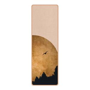 Tapis de yoga Lune dorée Face supérieure : liège<br>Face inférieure : caoutchouc naturel