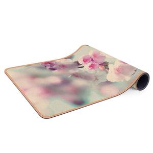 Tapis de yoga Cerisier en fleurs Face supérieure : liège<br>Face inférieure : caoutchouc naturel