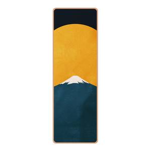 Tapis de yoga Soleil, lune et montagne Face supérieure : liège<br>Face inférieure : caoutchouc naturel