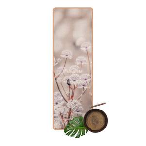 Läufer/Yogamatte Federleichte Wildblumen Oberfläche: Kork / Unterseite: Naturkautschuk - Braun