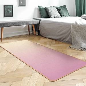 Tapis de yoga Dégradé Face supérieure : liège<br>Face inférieure : caoutchouc naturel - Beige / Rose