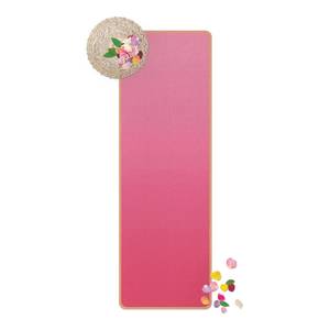 Tapis de yoga Dégradé Face supérieure : liège<br>Face inférieure : caoutchouc naturel - Rose foncé