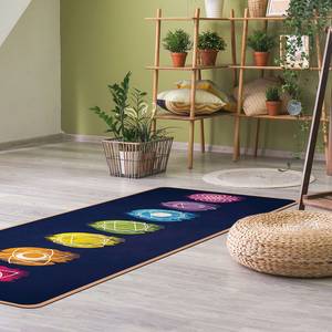 Passatoia / Tappetino yoga 7 Chakra II Superficie: sughero<br>Parte inferiore: caucciù - Multicolore