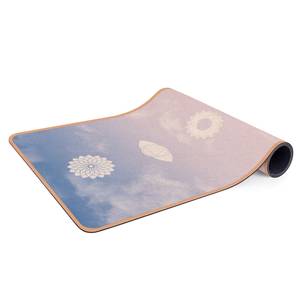 Tapis de yoga Sept chakras I Face supérieure : liège<br>Face inférieure : caoutchouc naturel