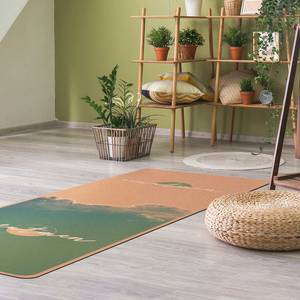 Tapis de yoga Inspirer expirer II Face supérieure : liège<br>Face inférieure : caoutchouc naturel