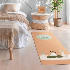 Tapis de yoga Keep Calm Face supérieure : liège<br>Face inférieure : caoutchouc naturel