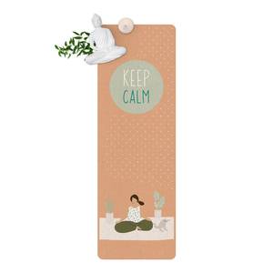 Tapis de yoga Keep Calm Face supérieure : liège<br>Face inférieure : caoutchouc naturel