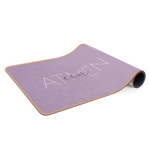 Tapis de yoga Inspirer expirer I Face supérieure : liège<br>Face inférieure : caoutchouc naturel - Mauve