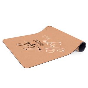 Tapis de yoga Life Happens Yoga Helps Face supérieure : liège<br>Face inférieure : caoutchouc naturel