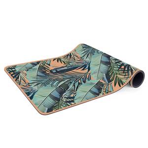 Loper/yogamat Jungle Bladeren Oppervlak: kurk<br>Onderkant: natuurlijk rubber
