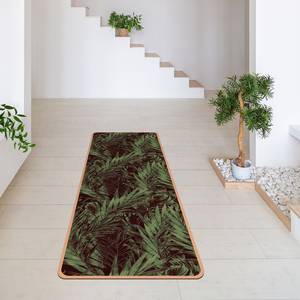 Tapis de yoga Forêt tropicale Face supérieure : liège<br>Face inférieure : caoutchouc naturel - Vert