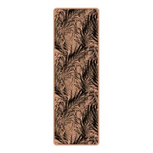 Tapis de yoga Forêt tropicale Face supérieure : liège<br>Face inférieure : caoutchouc naturel - Noir