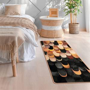 Tapis de yoga Plumes II Face supérieure : liège<br>Face inférieure : caoutchouc naturel - Doré