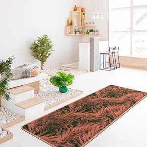 Tapis de yoga Forêt tropicale Face supérieure : liège<br>Face inférieure : caoutchouc naturel - Rose foncé