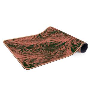 Tapis de yoga Forêt tropicale Face supérieure : liège<br>Face inférieure : caoutchouc naturel - Rose foncé