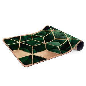 Loper/yogamat Groene Bladeren Oppervlak: kurk<br>Onderkant: natuurlijk rubber