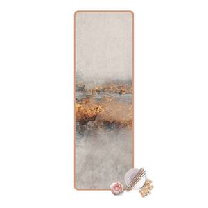 Tapis de yoga Nuages gris Face supérieure : liège<br>Face inférieure : caoutchouc naturel