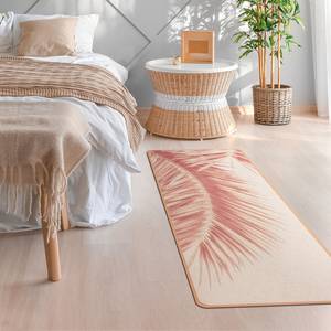 Läufer/Yogamatte Palmenblätter Oberfläche: Kork / Unterseite: Naturkautschuk - Pink
