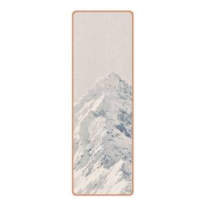 Läufer/Yogamatte Berge Oberfläche: Kork / Unterseite: Naturkautschuk - Weiß