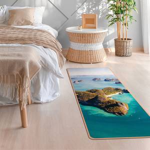 Tapis de yoga Île Face supérieure : liège<br>Face inférieure : caoutchouc naturel