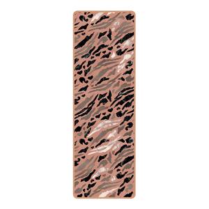 Läufer/Yogamatte Tigerstreifen in Marmor Oberfläche: Kork / Unterseite: Naturkautschuk - Pink