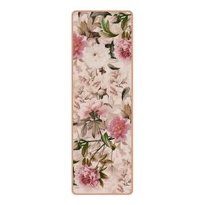 Tapis de yoga Pivoines I Face supérieure : liège<br>Face inférieure : caoutchouc naturel