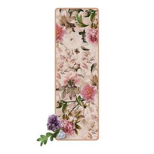 Tapis de yoga Pivoines I Face supérieure : liège<br>Face inférieure : caoutchouc naturel