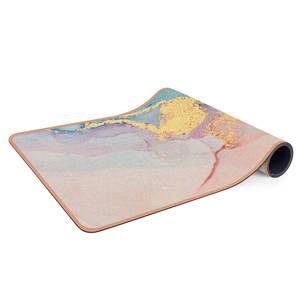 Läufer/Yogamatte Aquarell Pastell I Oberfläche: Kork / Unterseite: Naturkautschuk - Mehrfarbig