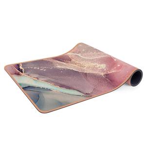 Läufer/Yogamatte Aquarell Pastell II Oberfläche: Kork / Unterseite: Naturkautschuk - Mehrfarbig