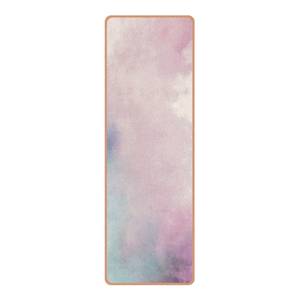 Tapis de yoga Aquarelle Face supérieure : liège<br>Face inférieure : caoutchouc naturel - Mauve