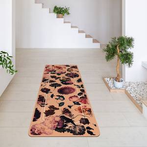 Tapis de yoga Fleurs baroques Face supérieure : liège<br>Face inférieure : caoutchouc naturel