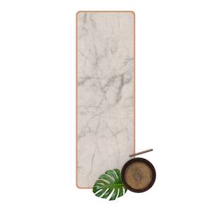 Läufer/Yogamatte Bianco Carrara Oberfläche: Kork / Unterseite: Naturkautschuk - Weiß