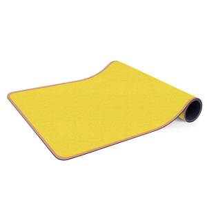 Loper/yogamat Suhar II Oppervlak: kurk<br>Onderkant: natuurlijk rubber - Geel