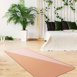 Tapis de yoga Triangles Face supérieure : liège<br>Face inférieure : caoutchouc naturel - Rose foncé