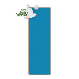 Läufer/Yogamatte Enzian Oberfläche: Kork / Unterseite: Naturkautschuk - Blau