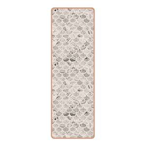 Tapis de yoga Marbre I Face supérieure : liège<br>Face inférieure : caoutchouc naturel - Gris