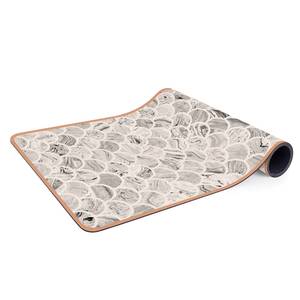 Tapis de yoga Marbre I Face supérieure : liège<br>Face inférieure : caoutchouc naturel - Gris