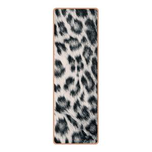 Passatoia/Tappetino yoga Leopardo bianco Superficie: sughero<br>Parte inferiore: caucciù