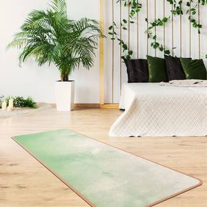 Tapis de yoga Aquarelle Face supérieure : liège<br>Face inférieure : caoutchouc naturel - Vert