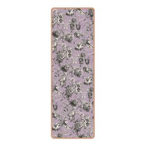 Loper/yogamat Floral Koper Oppervlak: kurk<br>Onderkant: natuurlijk rubber - Paars