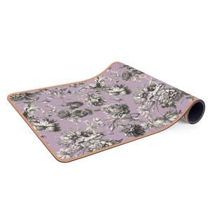 Loper/yogamat Floral Koper Oppervlak: kurk<br>Onderkant: natuurlijk rubber - Paars