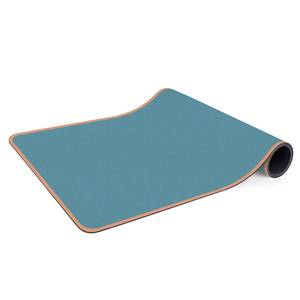 Tapis de yoga Timbu Face supérieure : liège<br>Face inférieure : caoutchouc naturel - Bleu lagon