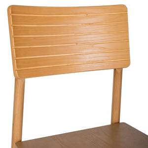 Chaises SAIDO - Lot de 2 Beige - Marron - En partie en bois massif - 45 x 87 x 50 cm