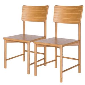 Set di 2 sedie per sala da pranzo SAIDO Rovere parzialmente massello